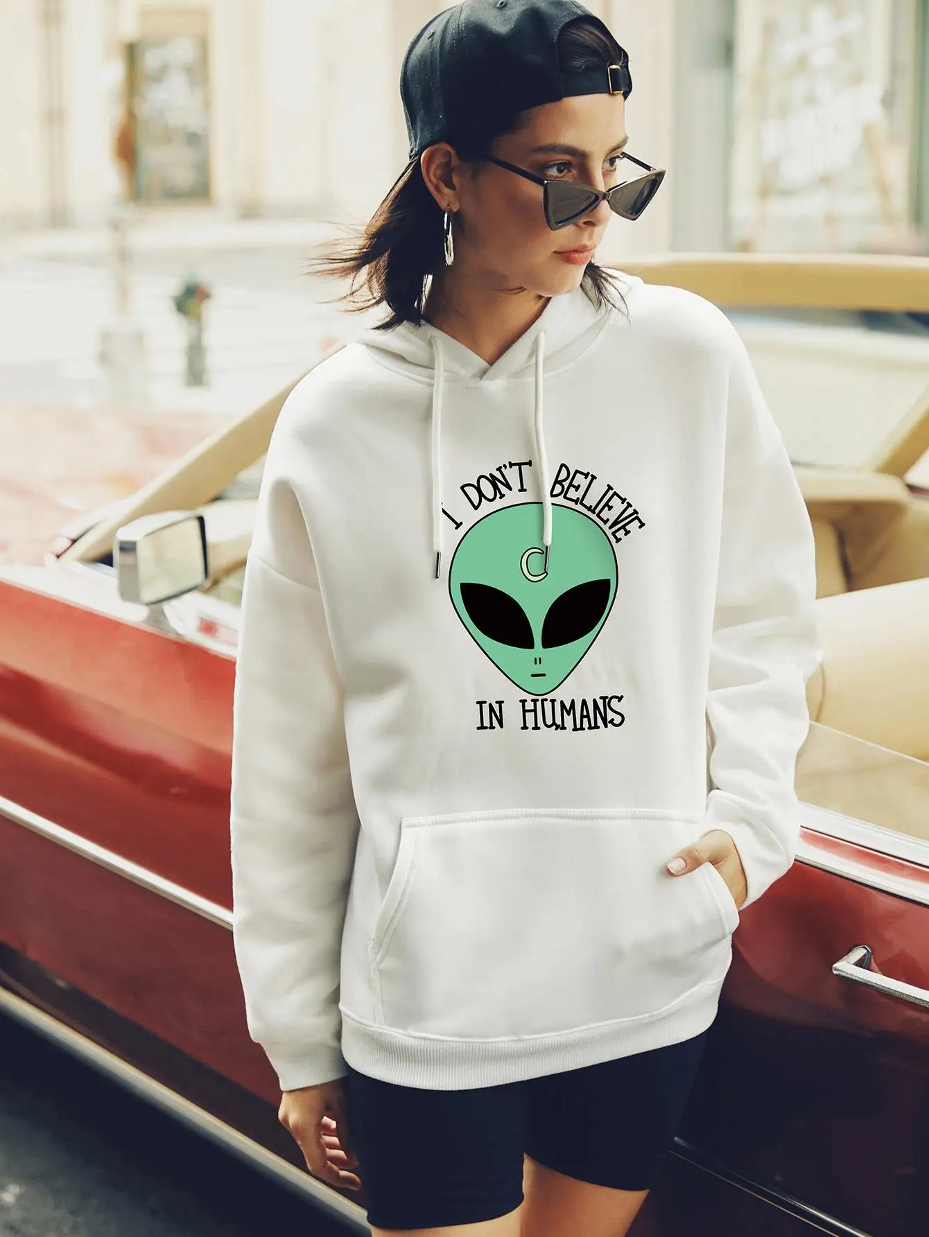 
2020 fashion hoodies for women alien streetwear hooded 100% cotton unisex pullover hoodies private label hoodies 