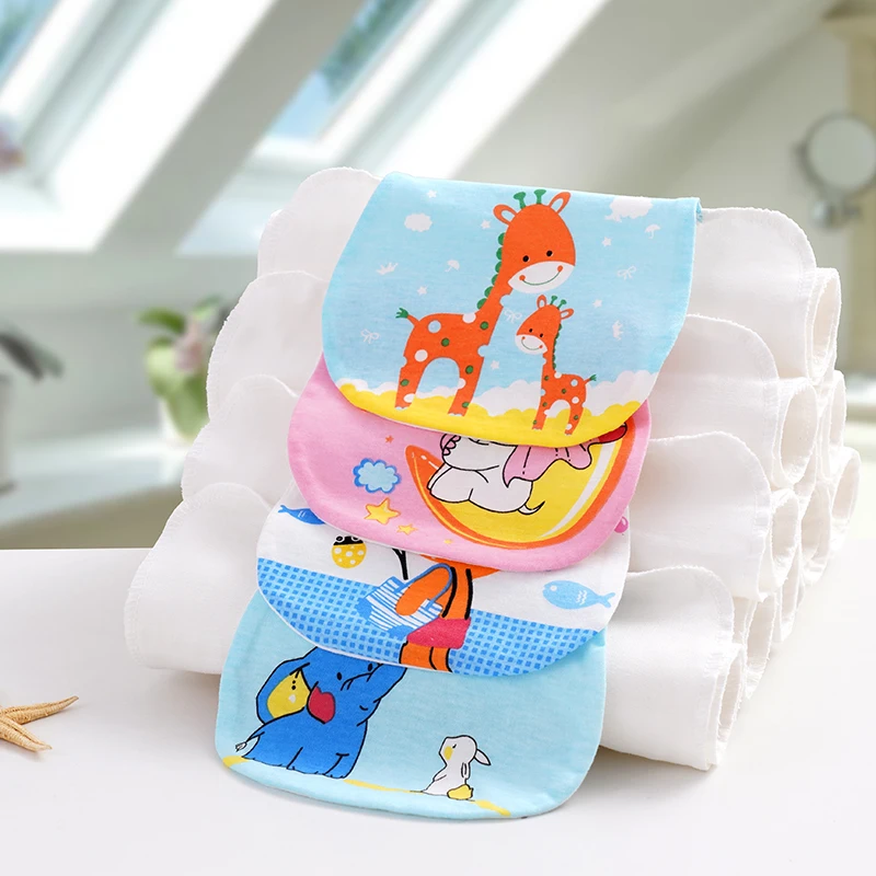 Hot selling High Quality Custom Printed Cloth 100 Cotton Baby Burp Cloth Soft Baby Towel