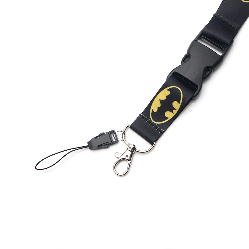  Сублимационный/шелкографический шнурок с индивидуальным логотипом полиэфирный шейный для сотового телефона брелок бейдж пряжкой