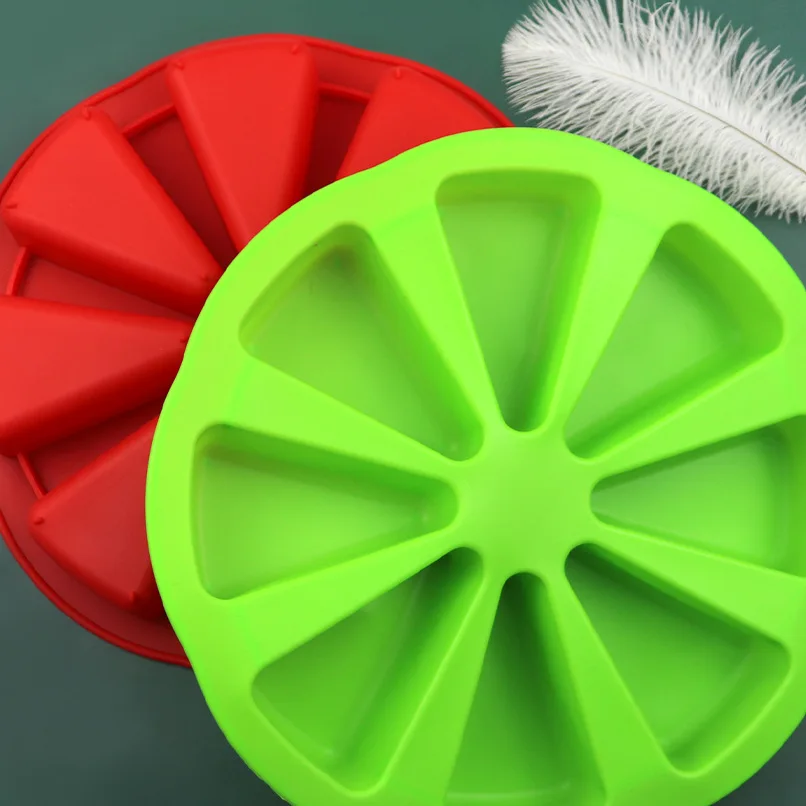 Cake Tools And Supplies Food grade silicone 8 cavity round dessert baking bakeware Scone cake mold