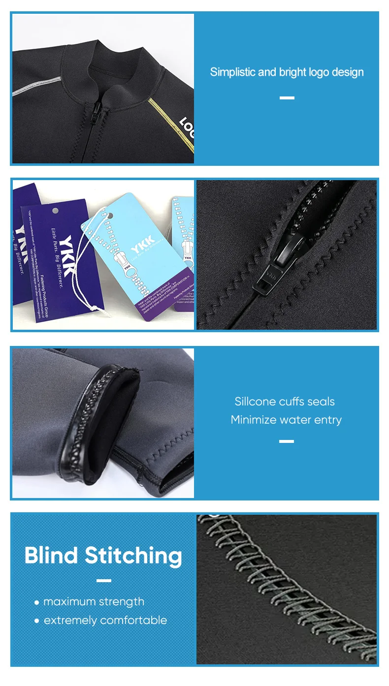 custom 1mm rubberized yamamoto neoprene women boys girls hood vest tank shapewear wetsuit shirt jacket