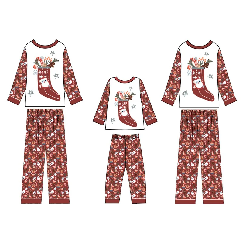New design Christmas family matching pajamas Xmas pyjamas
