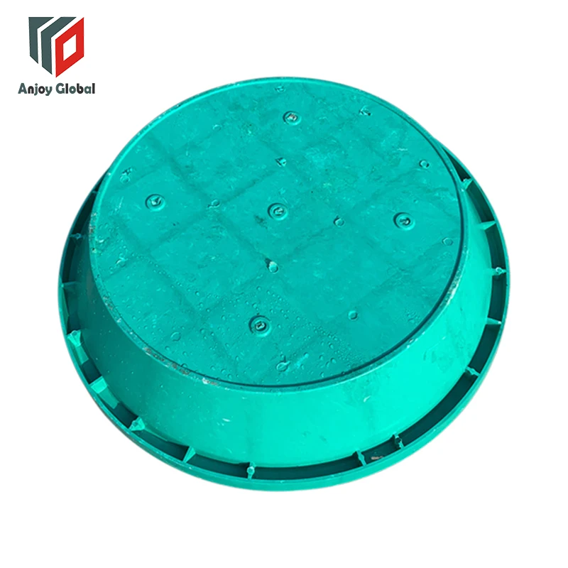 Round Grass Lawn Manhole Well Cover Fiberglass Manhole Water Well Lawn Manhole Cover