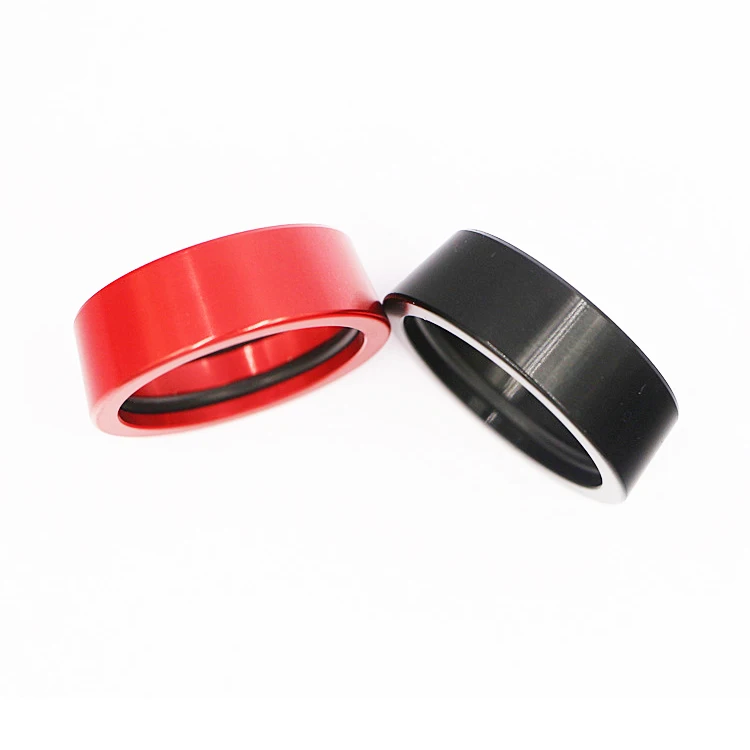 Custom CNC Lathe Processing Bicycle Handlebar Fixing Ring Anodized Aluminum Alloy Bike Modified Parts