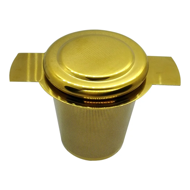 Extra Fine 18/8 Stainless Steel Tea Infuser Mesh Strainer With Double Handles For Hanging