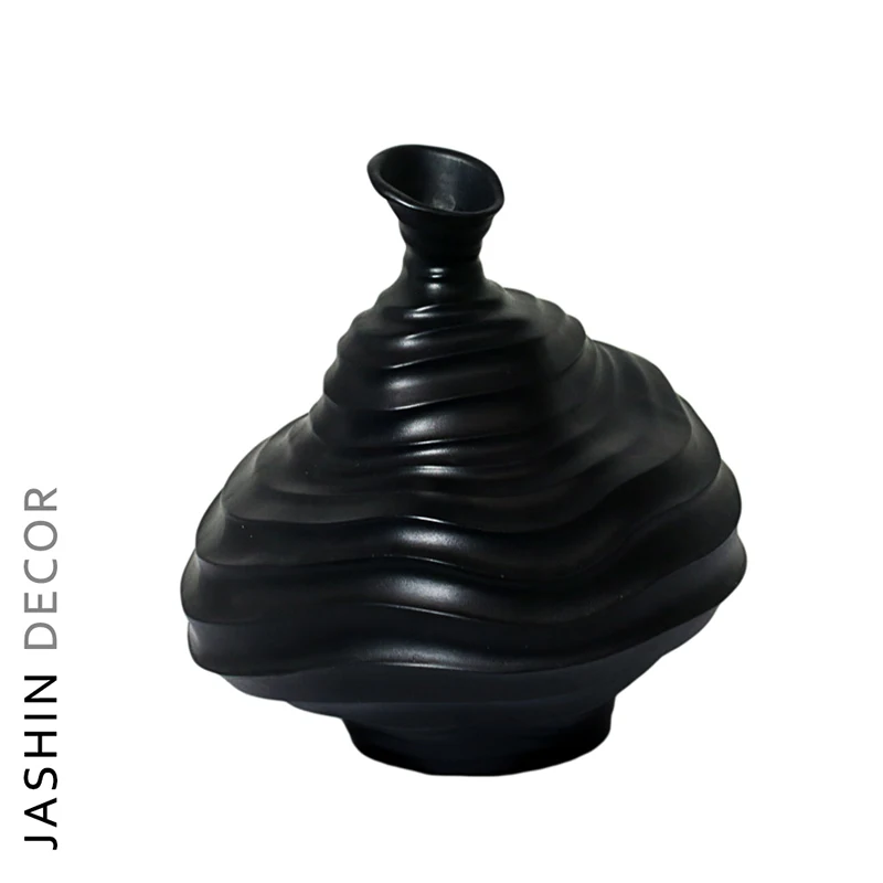 Hot sales table decor resin decorative flower vase for home decoration