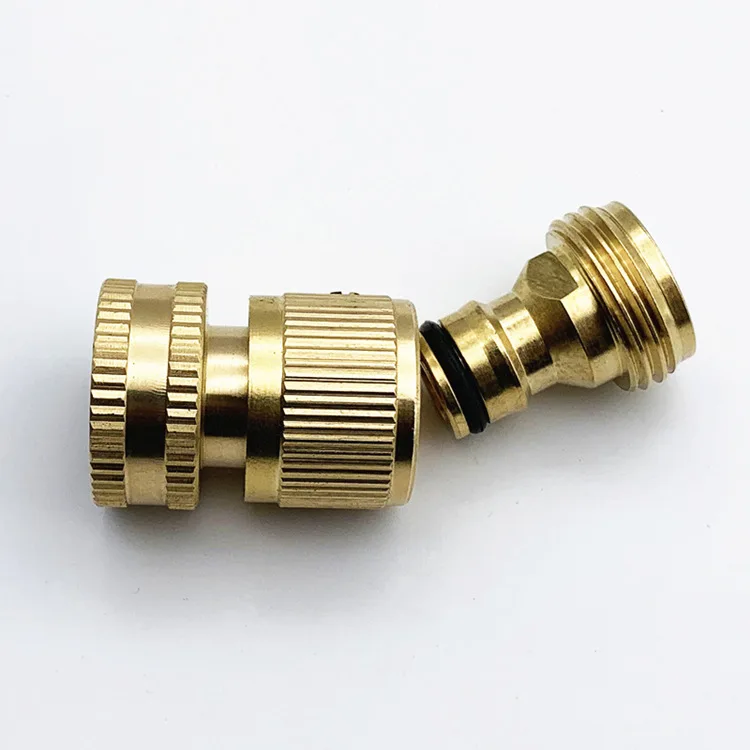 customized free sample garden pipe coupling plumbing fittings tee fitness brass quick connector C609 set