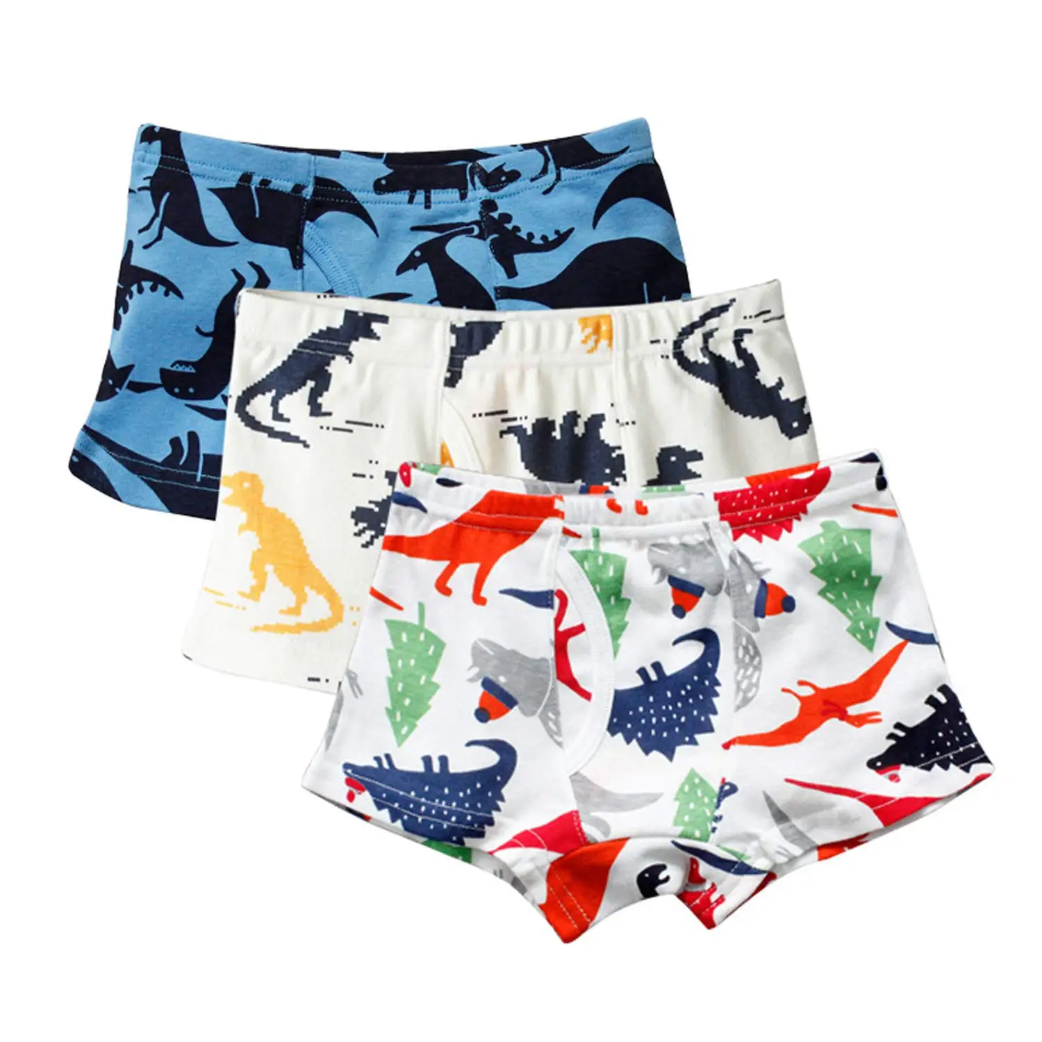 6-Pack Baby Boys Underwear Cotton Boyshort Panties Cartoon Soft Boxer Briefs