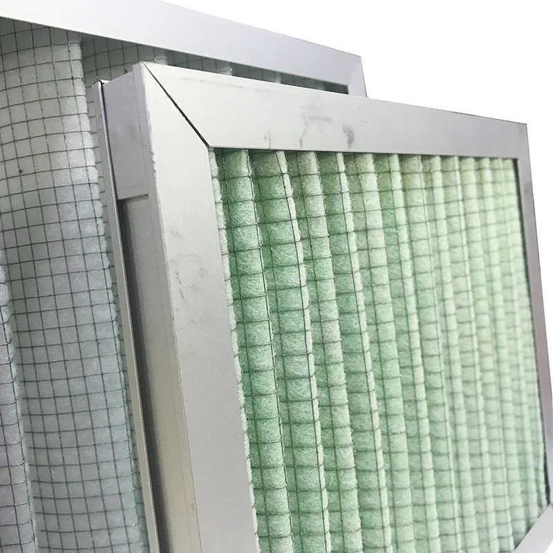Customized primary furnace hvac aluminium cardboard filter merv 13 frame panel pleated air pre filter activated carbon filter
