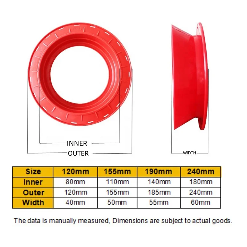 Plastic high strength empty fishing line spool hand caster fishing line hand reels saltwater long casting boat fishing
