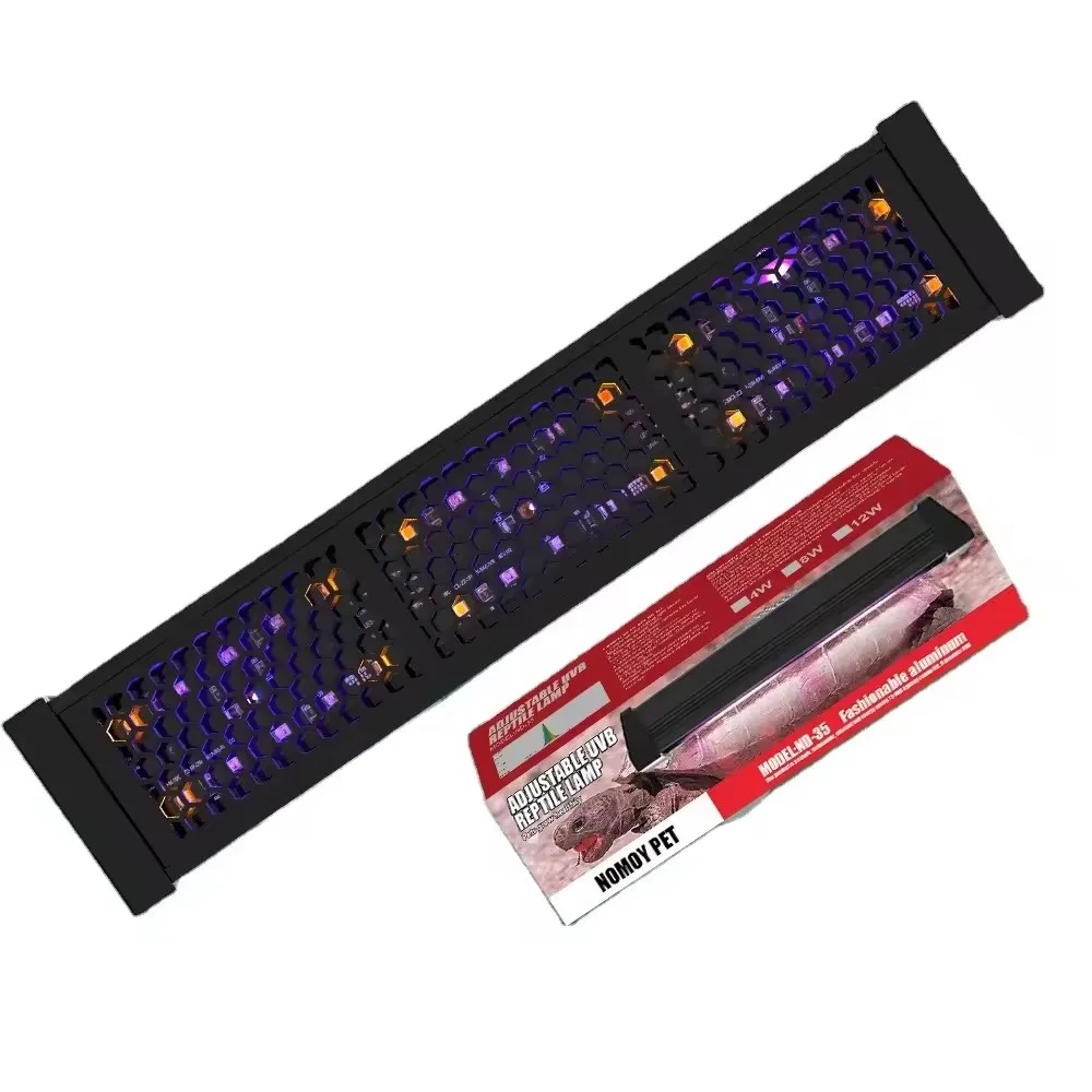 Terrarium Reptile Lamp UVB 10.0 White and Blue Light 3-Color Modes LED Light For Reptile Tank Accessories