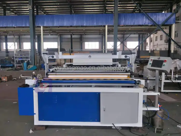 China supply Embossing Toilet Tissue Paper Roll Rewinding Machine Small scale 1880 type