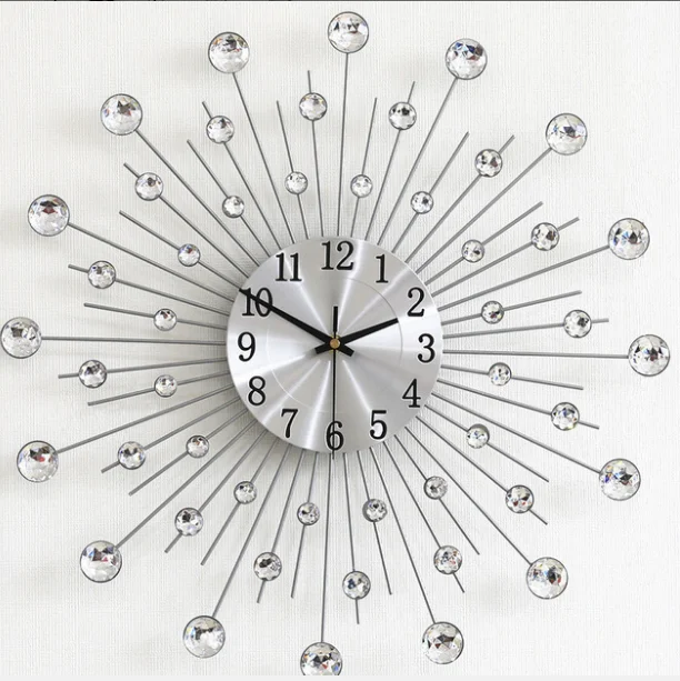 Hot sale wrought iron wall clock wholesale factory price silent wall clock high quality metal silent wall clock