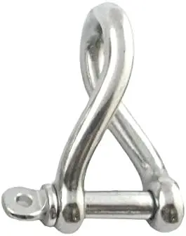 Wholesale D Shackle Twisted Stainless Steel Twist Shackle Steel Shackle