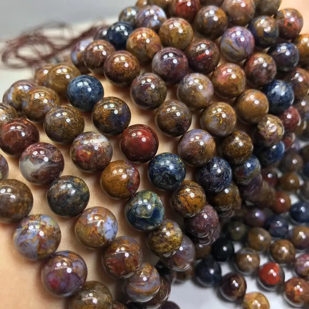 12mm round natural gemstone semi precious pietersite beads