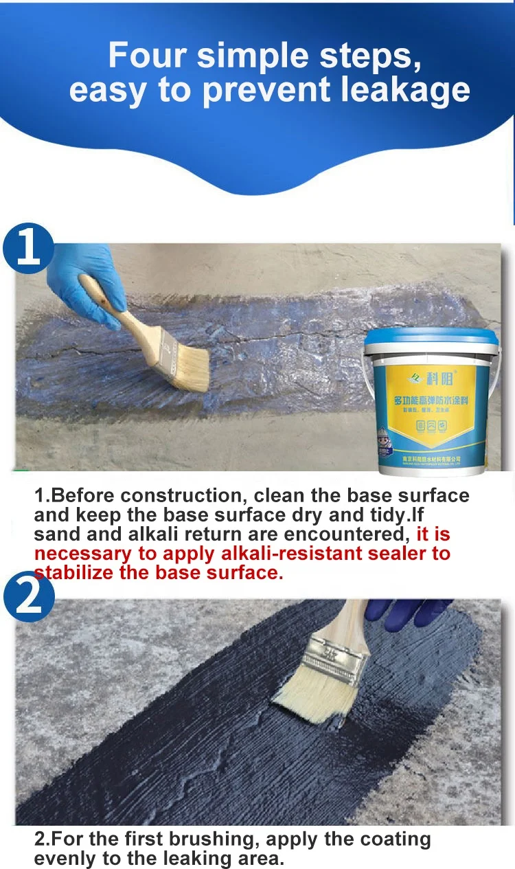 white water-based polyurethane waterproof coating for basement and concrete roof