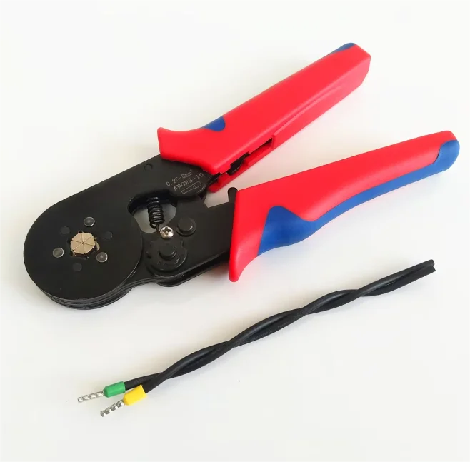 Cisivis Hot Sale 6-6A 0.25-6mm2 Self-adjusting Insulated Terminals Crimping Pliers Tool for Cable Wire End Sleeves Ferrules