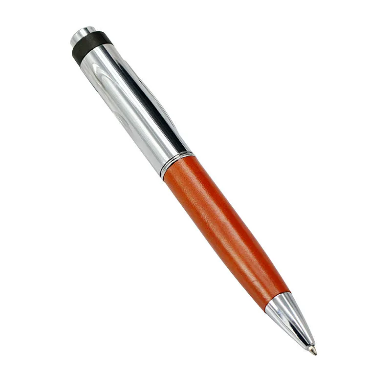 Multifunction ball pen usb flash drives 128gb, leather and metal usb pen drive 2.0,metal ball pen usb flash drive with logo