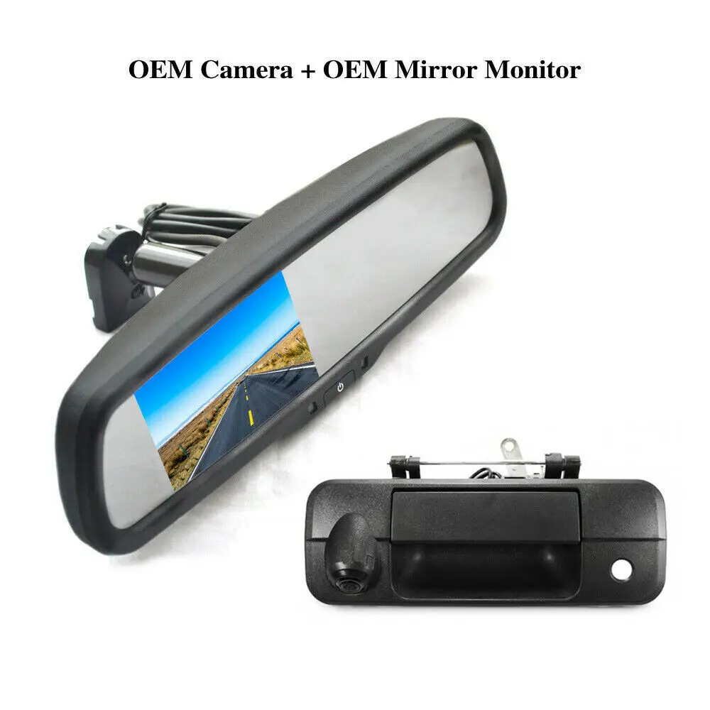 
iPoster hot-selling Tailgate Reverse Camera+4.3 inch Rear View Mirror Monitor for Toyota Tundra 2007-2014 