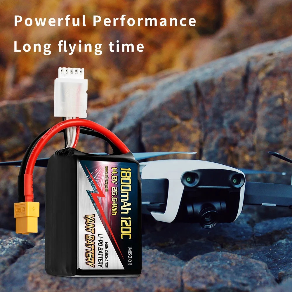 VANT FPV 1800mAh 14.8V 120C 4S1P Lipo Battery Pack drone rechargeable battery for RC toys boat