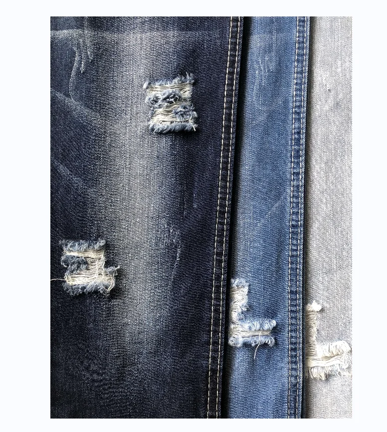 Comfortable high quality wholesale denim soft blue non-stretch denim jeans