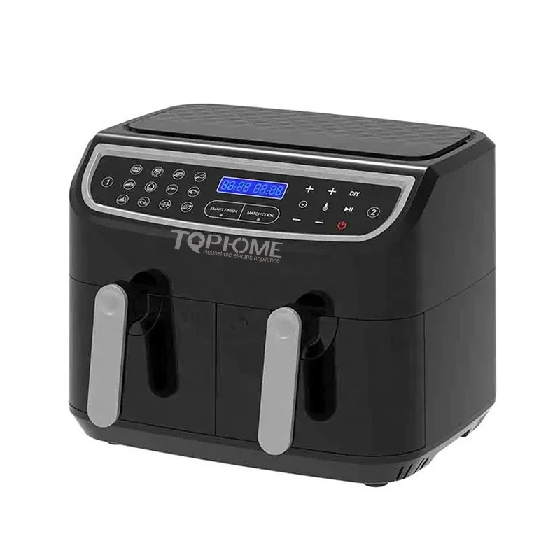 2600W 9L Cheap Dual-pot Electric Large Digital Air Fryer With 2 Independent Frying Baskets Dual Toaster Air Fryer Oven