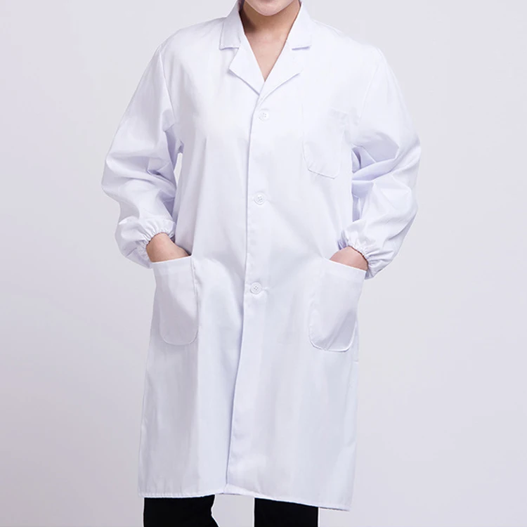 Factory wholesale custom white lab coat doctor overalls female food factory overalls