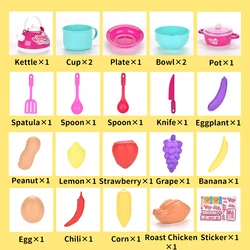 Подарок на день ребенка кухонный набор игрушки Обучающий для приготовления пищи детей игры с музыкой и