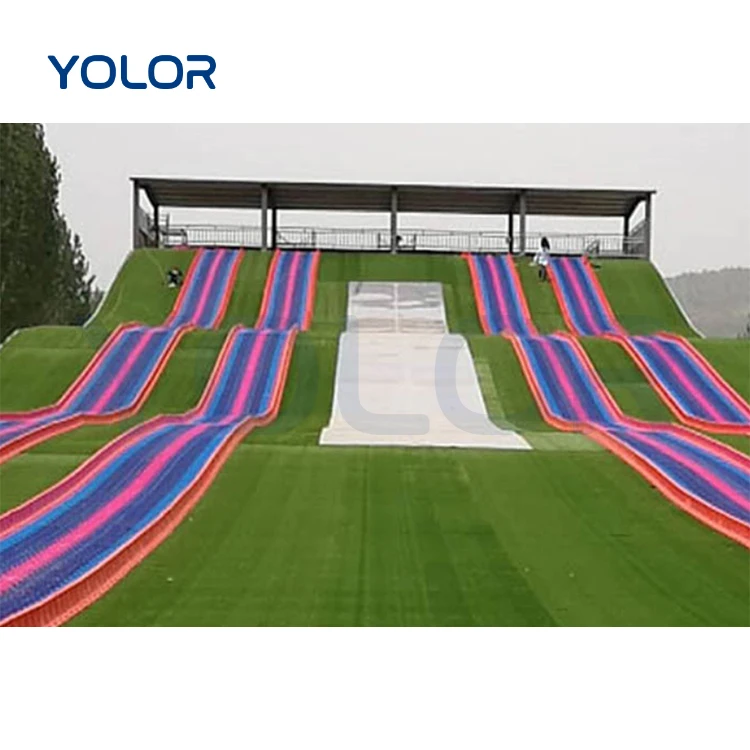 Rainbow Slide Dry Ski Slope Four Seasons Artificial Snow Slide Dry Slide Indoor/outdoor Playground Equipment