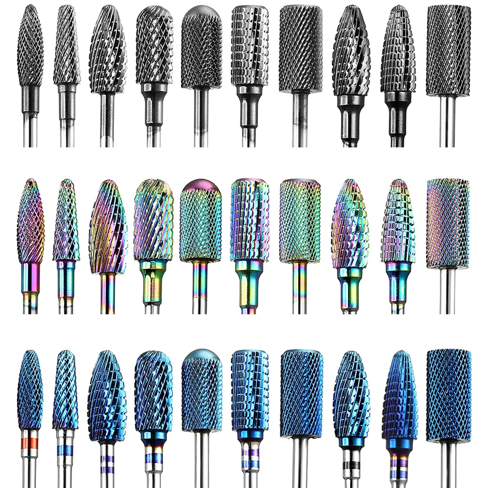 Tornado Carbide Safety Rainbow Nail Drill Bits