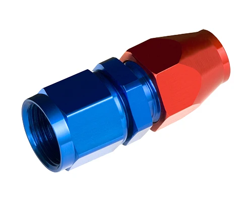 
aluminum female straight red& blue One Piece No Welding AN10 PTFE hose end 