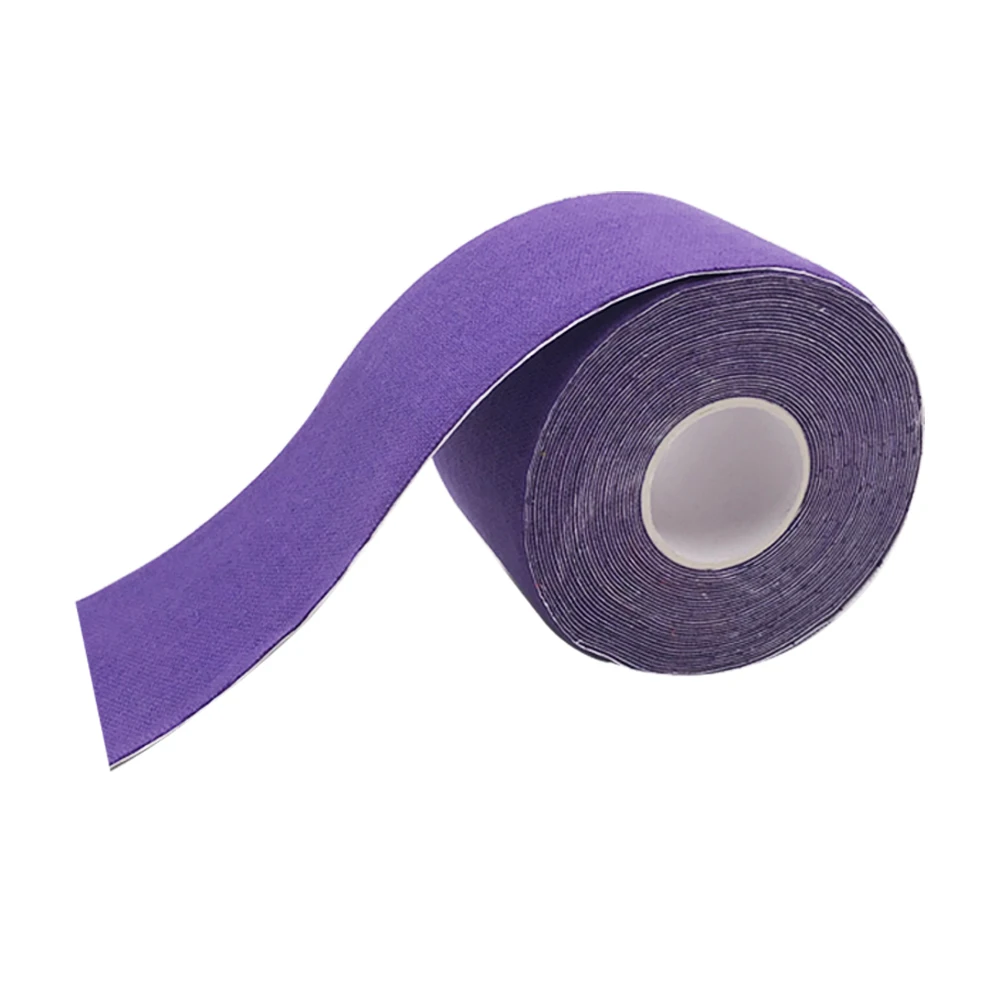 Эластичная цветная Спортивная кинезиологическая лента для снятия боли в суставах, 5 см, 5 м