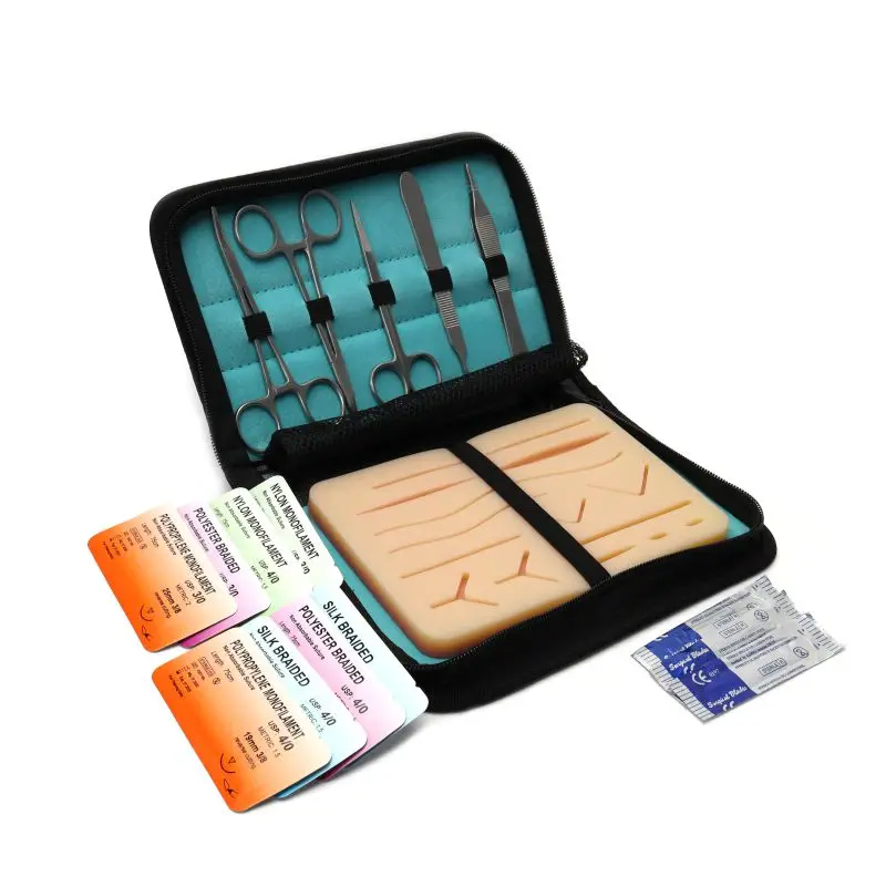 suture kit for training suture skill, practice suture kit, surgical suture kit for medical students