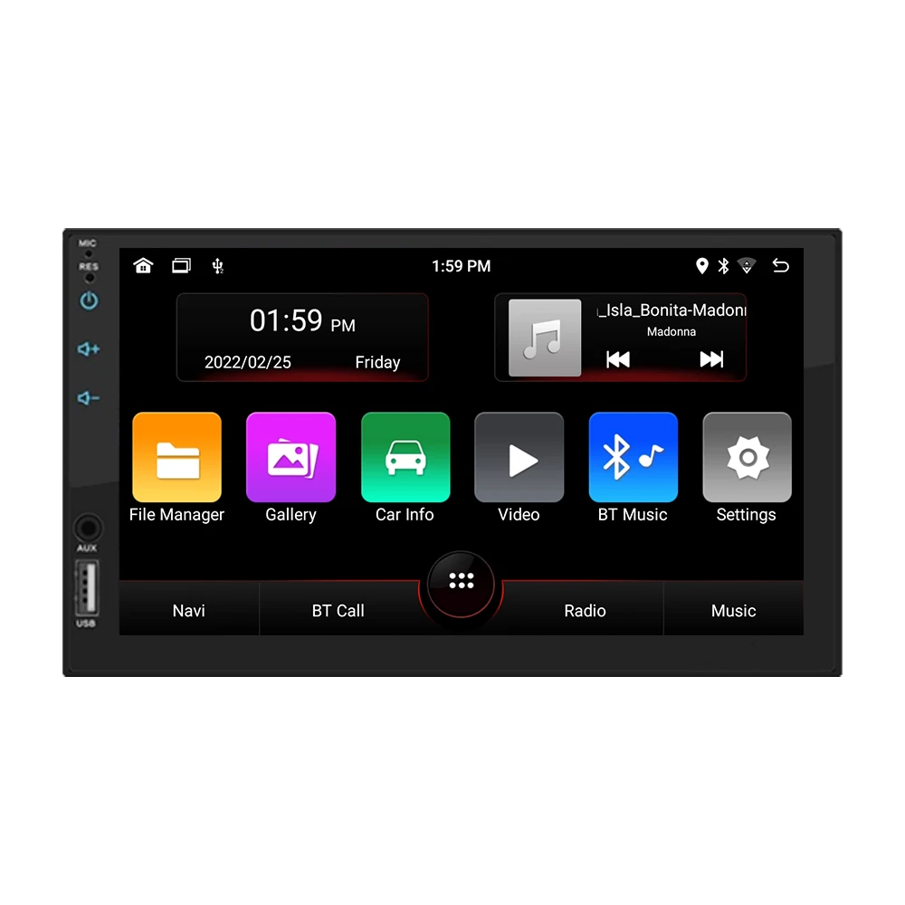 Universal 2din Double Din Navigation GP Universal 7 Inch Touch Screen Car Radio Player Car Audio with wireless carplay