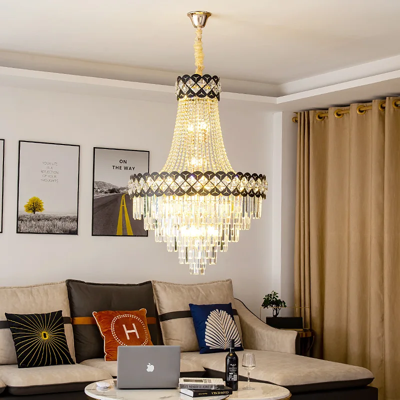 240504O Modern and minimalist indoor living room exhibition hall  spiral shaped irregular crystal lamp
