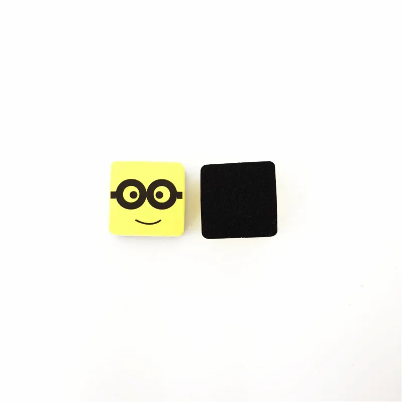High quality minions felt EVA magnetic eraser for blackboard and whiteboard