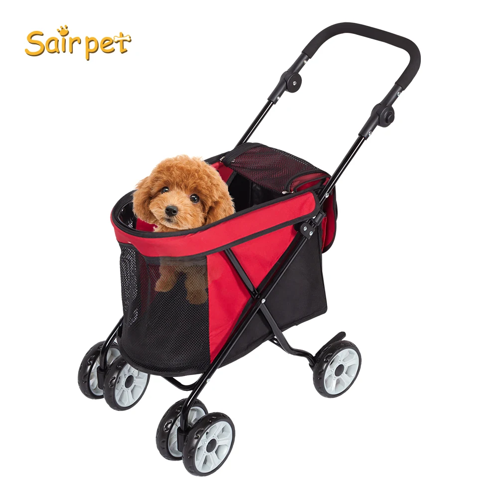 Wholesale Portable Pet Travel Breathable Dog Stroller Light Weight Foldable Outdoor Luxury Small Dogs Strollers For Cat