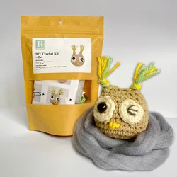 Cute Animal Owl DIY Knitting DIY Crochet Kit