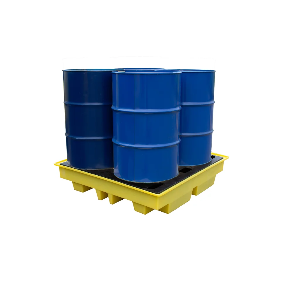 Chemical Oil Spill Containment Plastic Pallets Secondary Containment Pallets For Drums