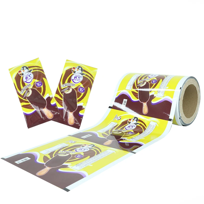 Heat Seal Food Grade Custom Aluminum Packaging Ice Cream Popsicle Lolly Stick Bar Pop Moulds Stackable Packaging Plastic Bag