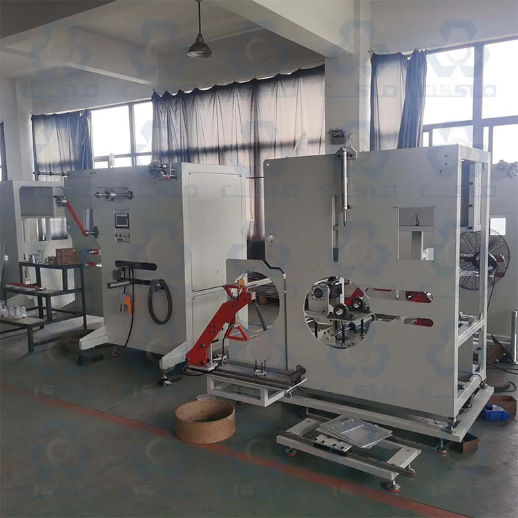 Full Automatic Polyester Polypropylene PET PP PLC Controlled Strapping Band Roll Winding Machine