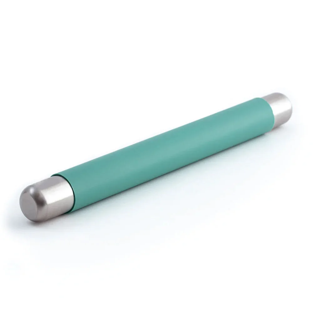 Скалка из нержавеющей стали с антипригарной силиконовой поверхностью для пиццы