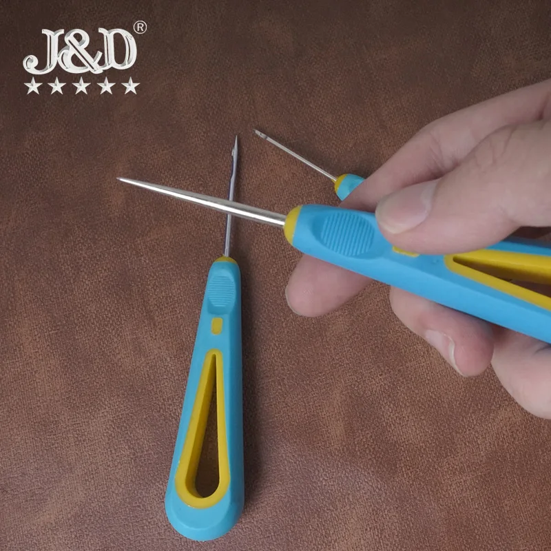 Silicone belt holes belt hooks on the shoe awl rubber handle perforated by hand repair shoes insert sole needle cone