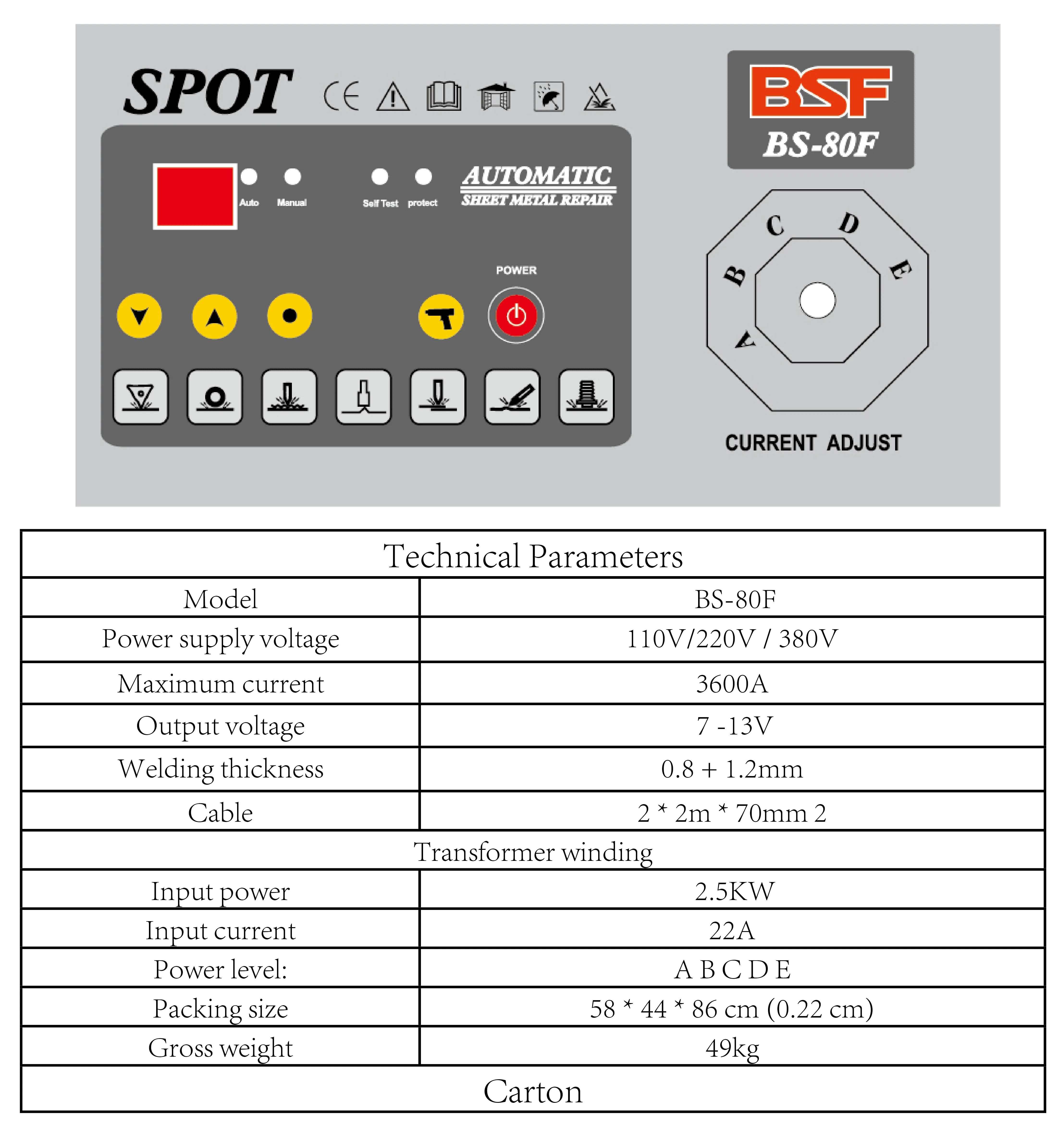 New and hot selling car body repair spot welder