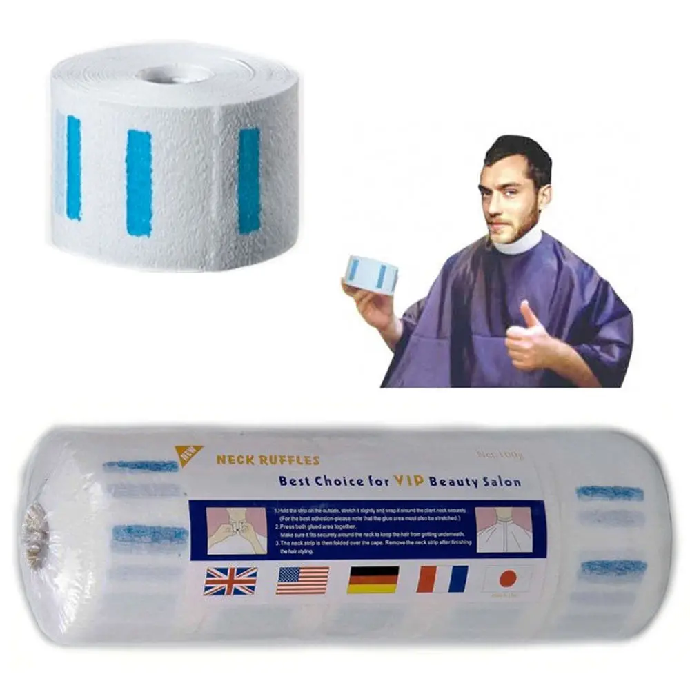 
Hairdressing Tools Salon Barber use Disposable Stretchable Neck Strip Paper For Client Protection 