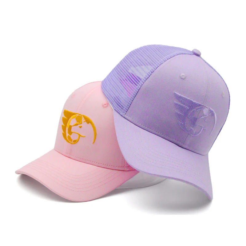 Pink Baseball Caps Baby Mesh Baseball Hat  Baseball Caps Trucker Hats