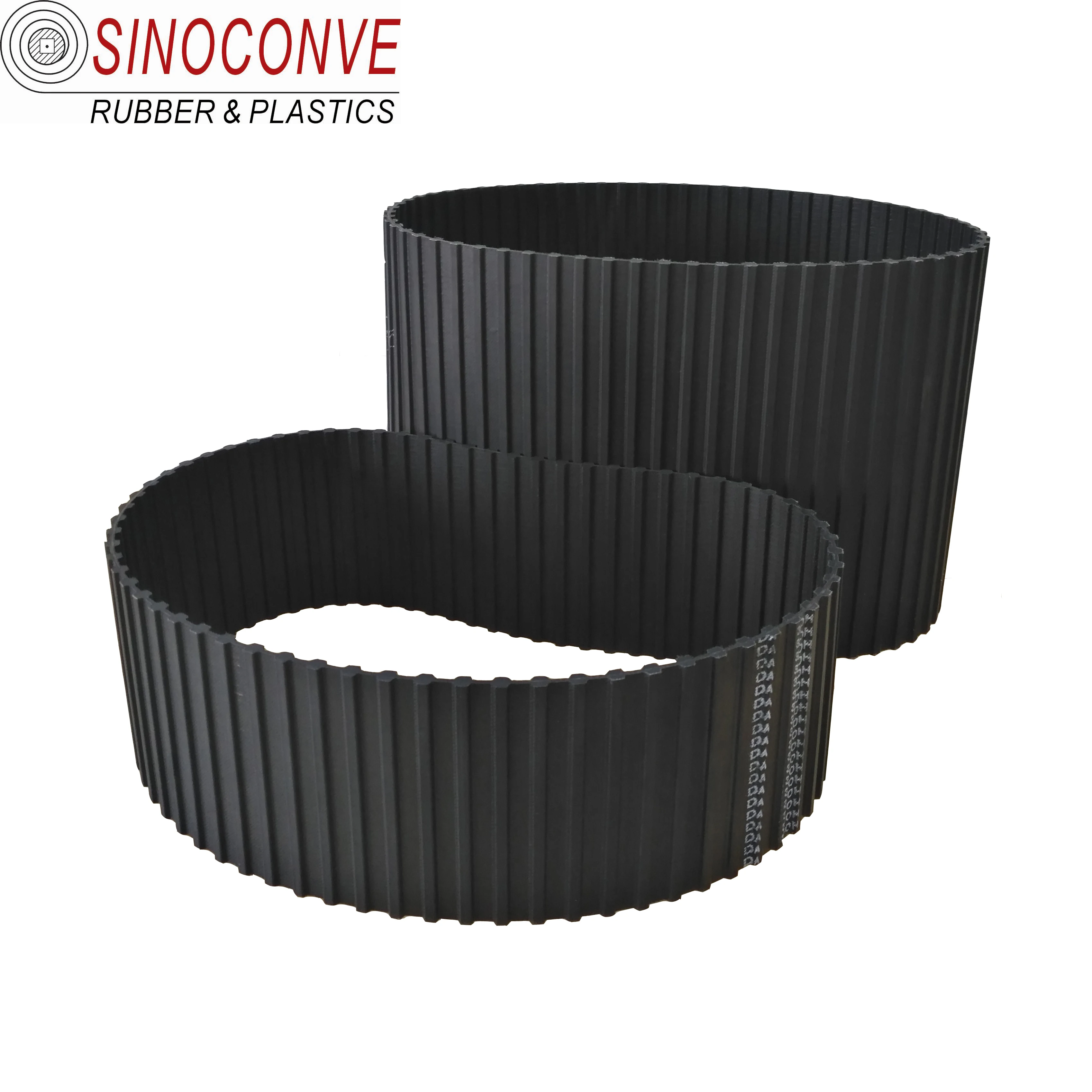 Open Black Color 20mm Rubber Timing Belt for Conveyor