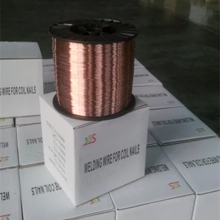 Factory wholesale Solderable Enamelled Weld Coil Nails 0.6 mm 0.8 mm  Copper Coated Welding Wire