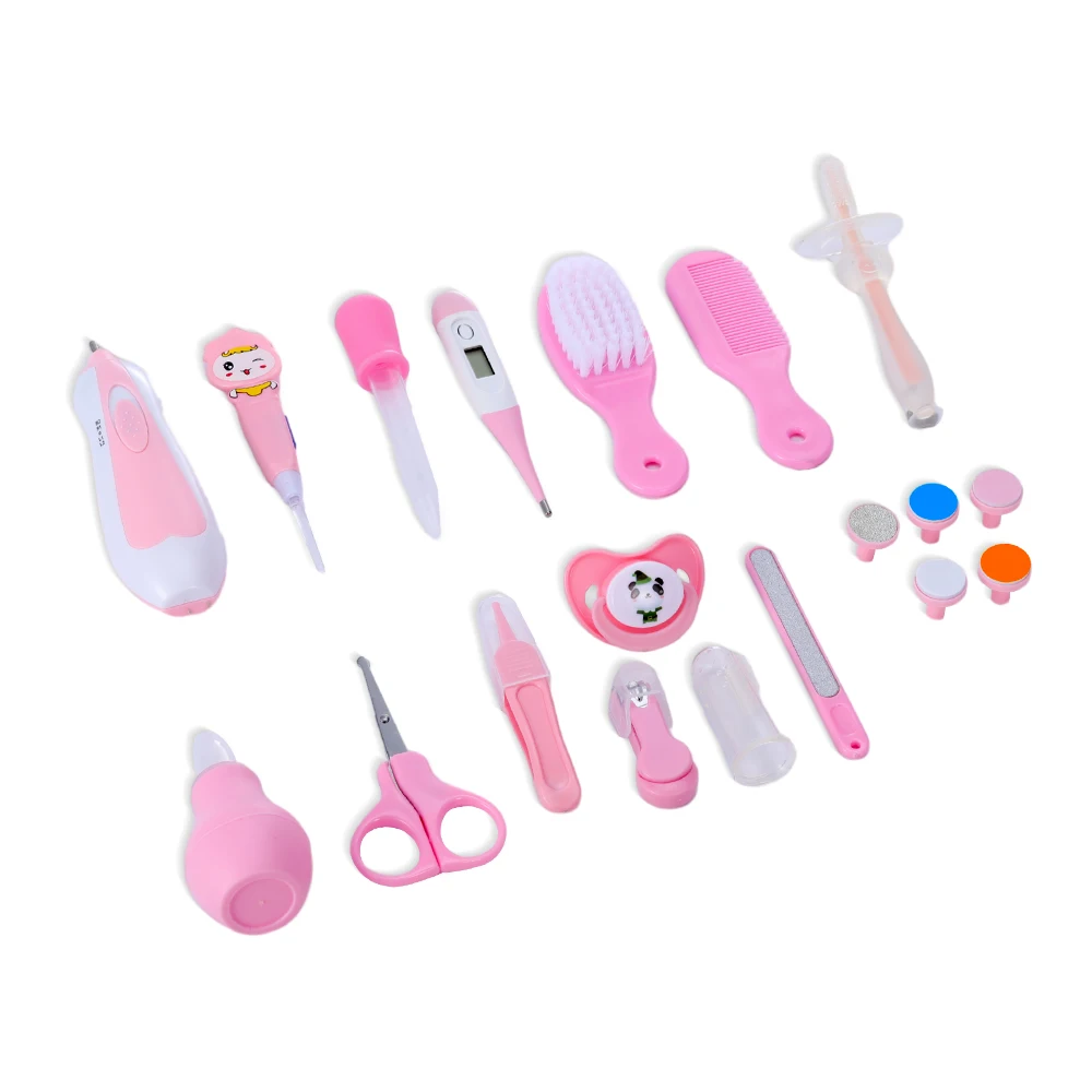 free sample hot selling 20 piece safety baby nail scissors set baby health care grooming kit