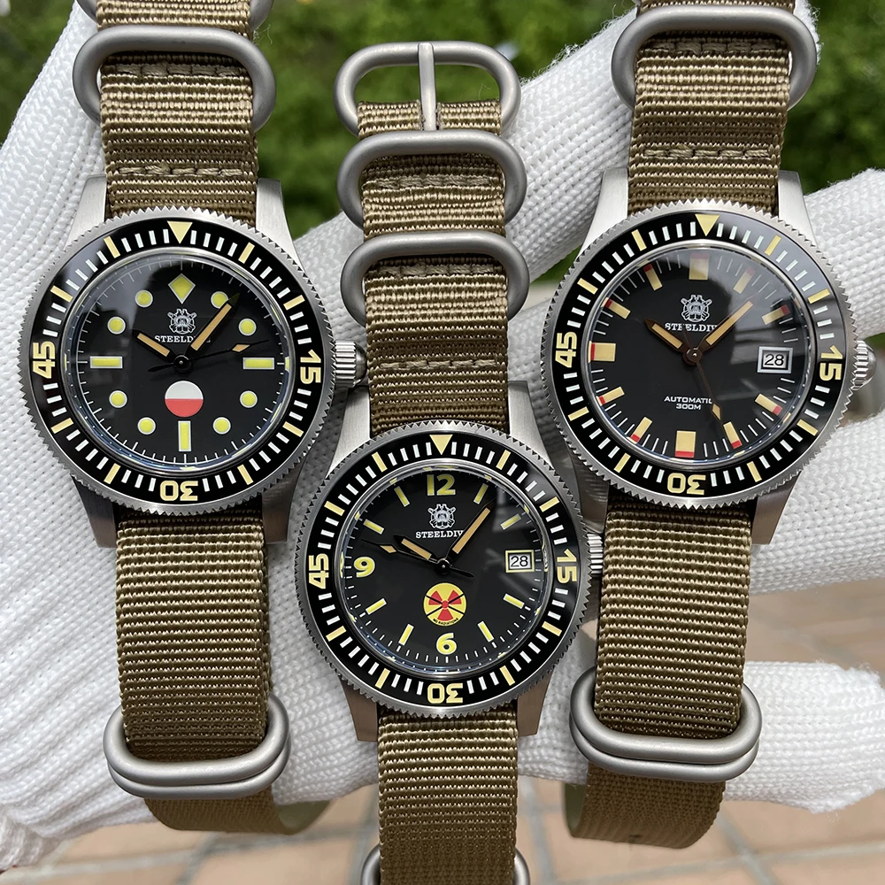 In Stock! SD1952T STEELDIVE Logo 41MM Stainless Steel case 300M Waterproof Ceramic Bezel NH35 Automatic Mens Diving Watch